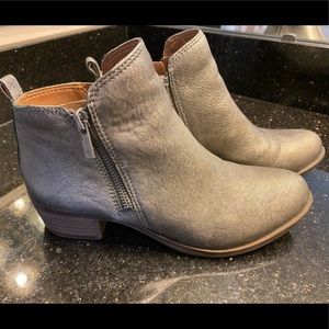 Lucky Brand booties. Pewter
